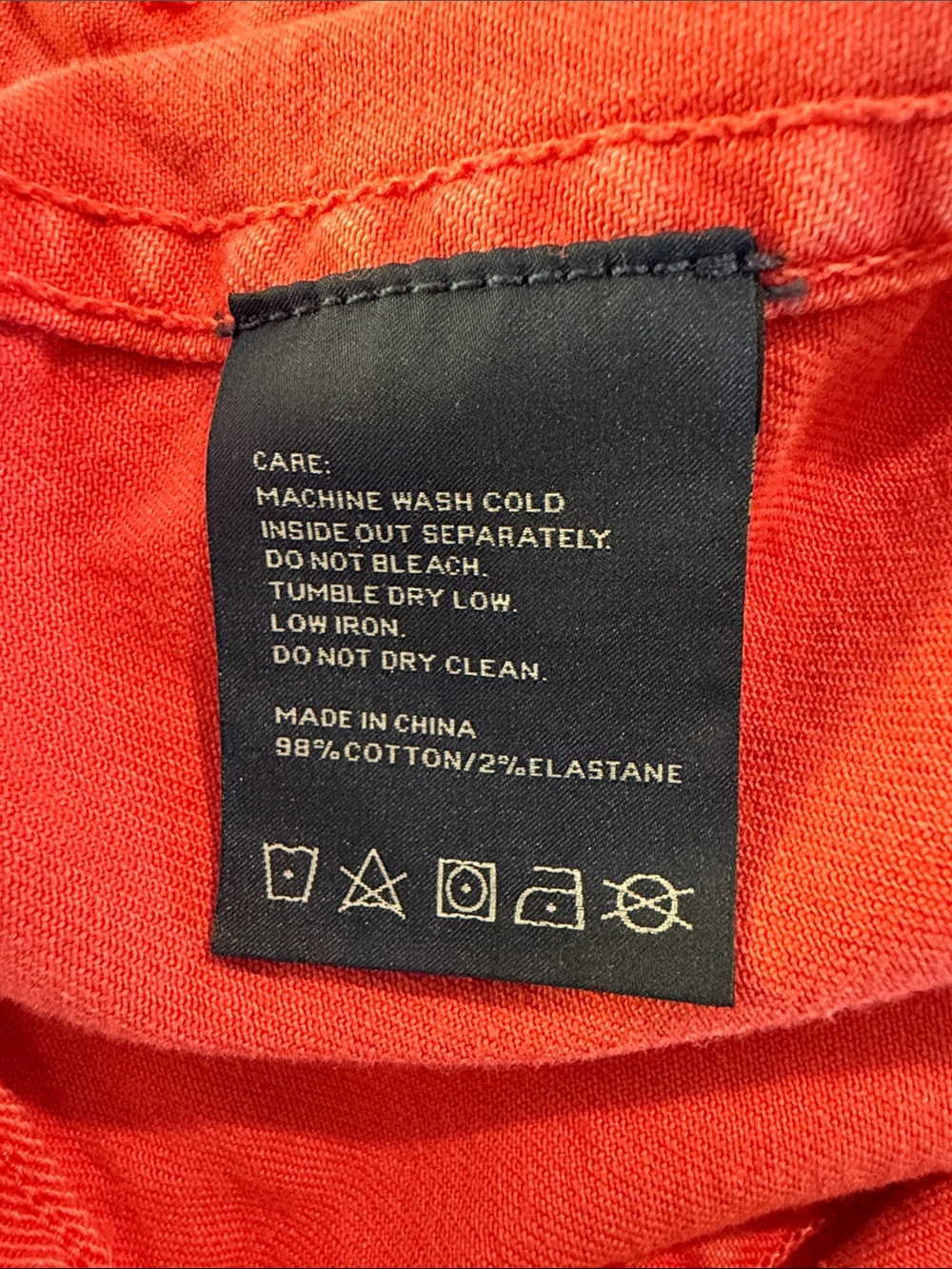Marc by Marc Jacobs Standard Supply Workwear Denim Jacket. Coral. Size Large. - Picture 4 of 7